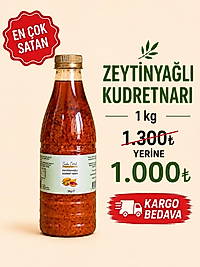 1 kg zeytinyağlı kudretnarı 1.300₺ yerine 1.000₺ kargo bedava