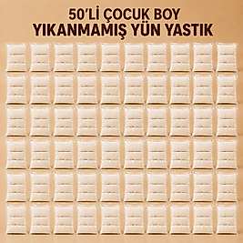 50 adet yıkanmamış yün yastık set